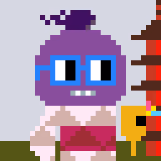 A Happy Nounish Year 2023 Mitama-Purple #10299