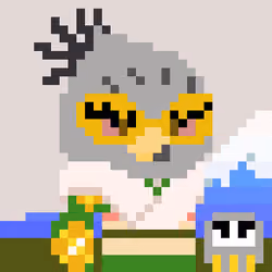 A Happy Nounish Year 2023 Narukami-Secretarybird #1986