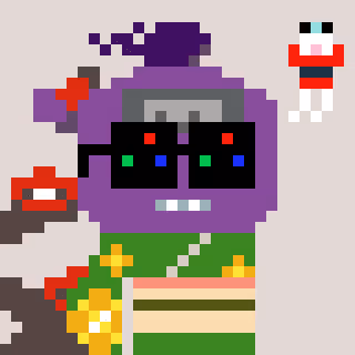 A Happy Nounish Year 2023 Mitama-Purple #7861
