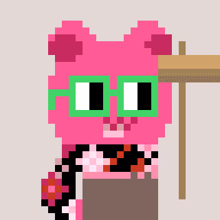 A Happy Nounish Year 2023 Leelee-Pinkbear #893