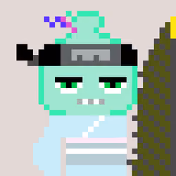 A Happy Nounish Year 2023 Mitama-Neongreen #10211