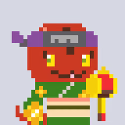 A Happy Nounish Year 2023 Orochi-Red #1506