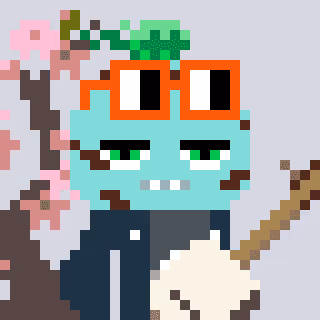 A Happy Nounish Year 2023 Mitama-Chocolate mint #3778