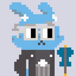A Happy Nounish Year 2023 Luna-Blue #7386