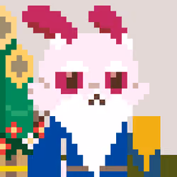A Happy Nounish Year 2023 Luna-Pink panda #2035