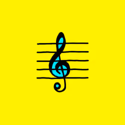 the treble clef
