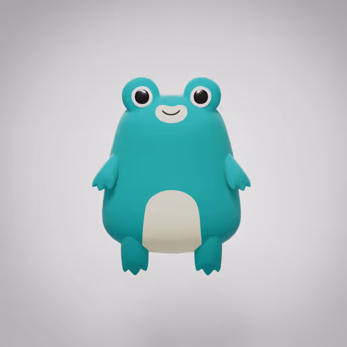 Frog Plush Pillow