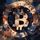 Bitcoin Brown Blue