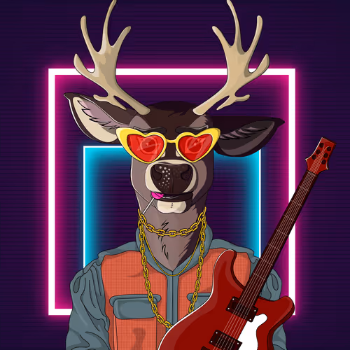 Retrowave deer #306