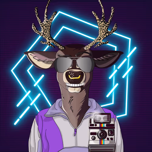 Retrowave deer #2517