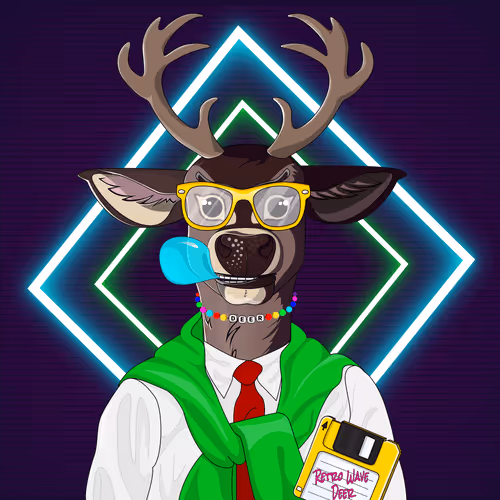 Retrowave deer #1272