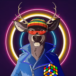 Retrowave deer #404