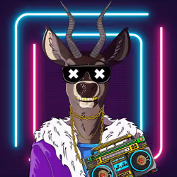 Retrowave deer #1246