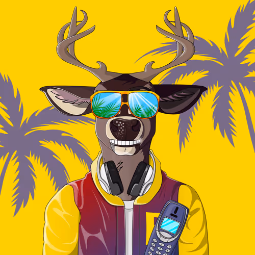Retrowave deer #539
