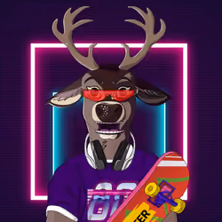 Retrowave deer #134