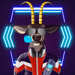Retrowave deer #2841