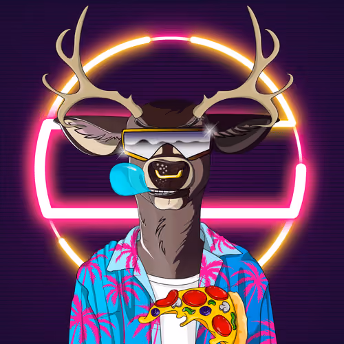 Retrowave deer #1923