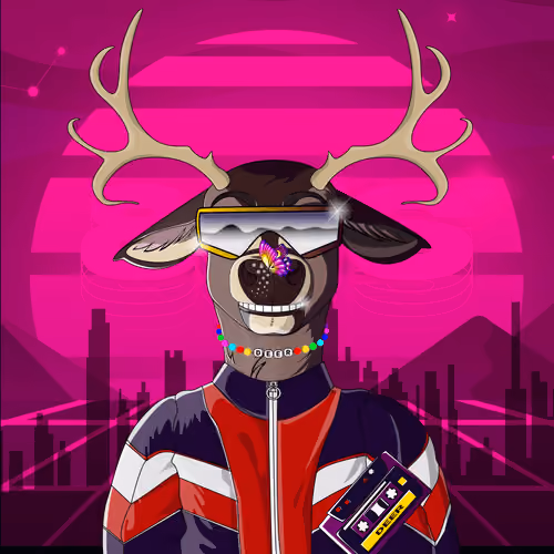 Retrowave deer #1562