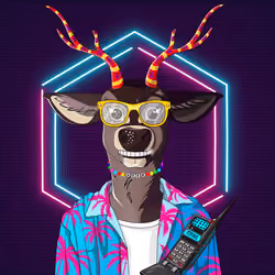 Retrowave deer #3368