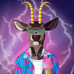 Retrowave deer #2451