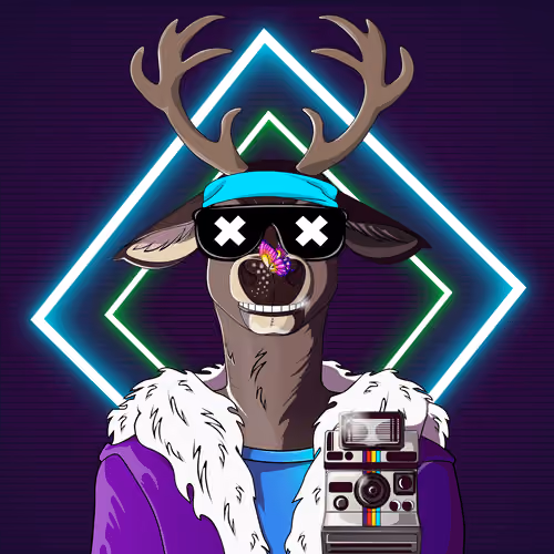 Retrowave deer #2218