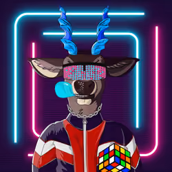 Retrowave deer #3318