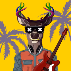 Retrowave deer #2864