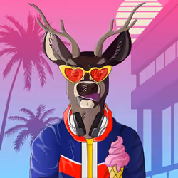 Retrowave deer #954