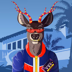 Retrowave deer #1487