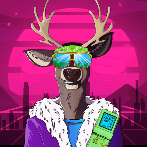 Retrowave deer #1817