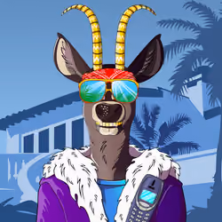 Retrowave deer #2769