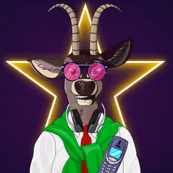 Retrowave deer #2510