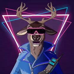 Retrowave deer #417