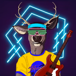 Retrowave deer #122