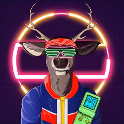 Retrowave deer #2842