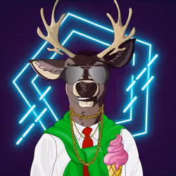 Retrowave deer #421