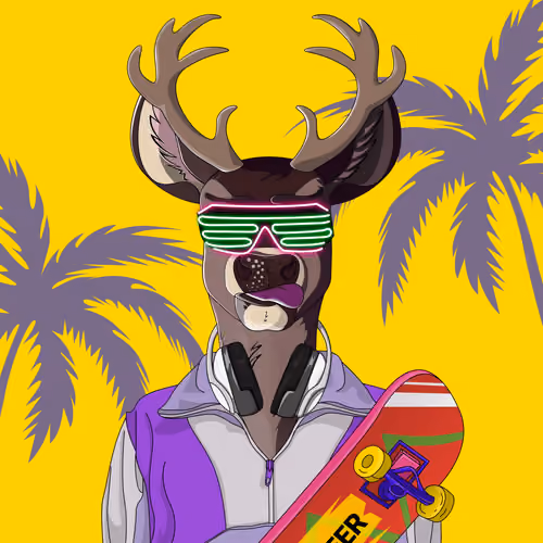 Retrowave deer #1752