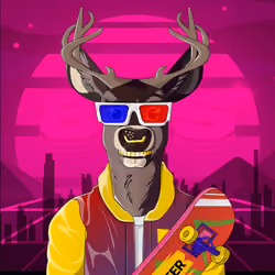 Retrowave deer #1091