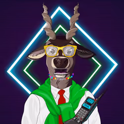 Retrowave deer #158