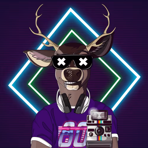 Retrowave deer #3037