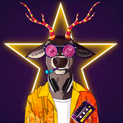 Retrowave deer #1680