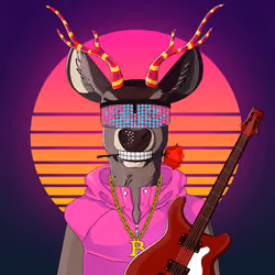 Retrowave deer #3425