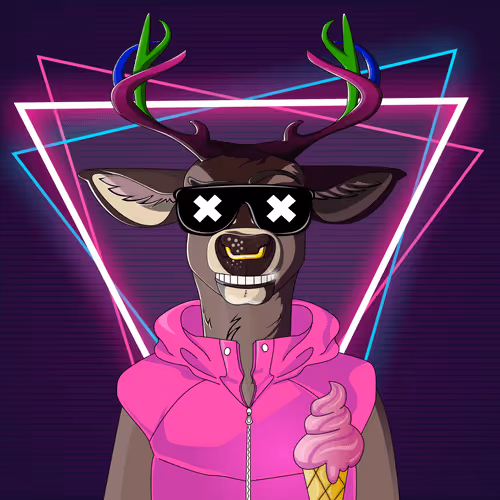 Retrowave deer #1981