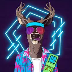 Retrowave deer #3246