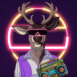 Retrowave deer #1948