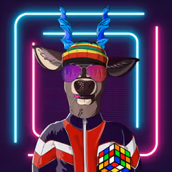 Retrowave deer #357