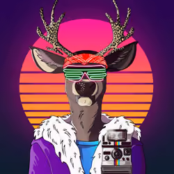 Retrowave deer #3278