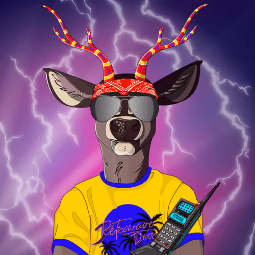 Retrowave deer #2974