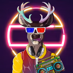 Retrowave deer #1287