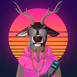 Retrowave deer #2943